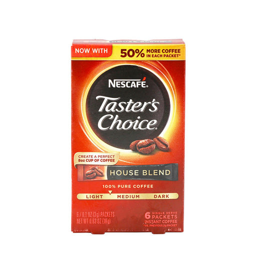 Nescafe Taster's Choice House Blend Instant Coffee 6 Packets, 18g - H Mart Manhattan Delivery