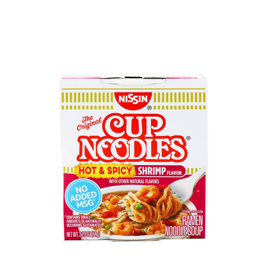 Nissin Cup Noodles Hot & Spicy Shrimp Flavor 2.25oz - H Mart Manhattan Delivery