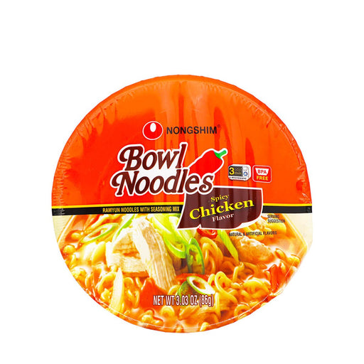 Nongshim Bowl Noodle Soup Spicy Chicken Flavor 86g - H Mart Manhattan Delivery