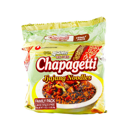 Nongshim Chapagetti Jjajang Noodles Family Pack 127g x 4 Pkgs, 508g - H Mart Manhattan Delivery