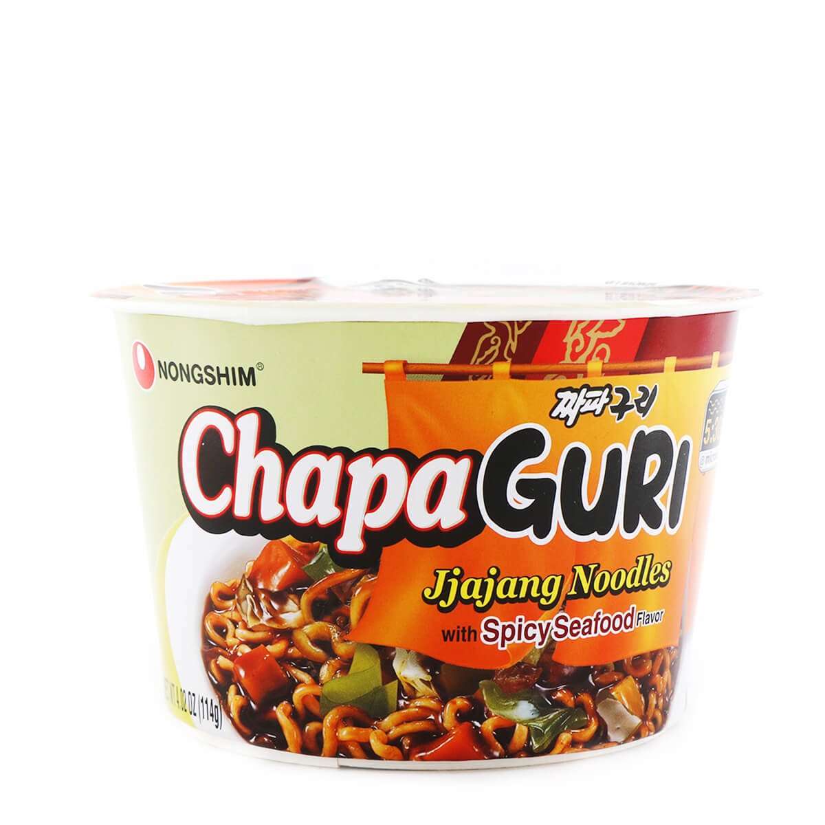 Nongshim Chapaguri Jjajang Noodles with Spicy Seafood Flavor 4.02oz H