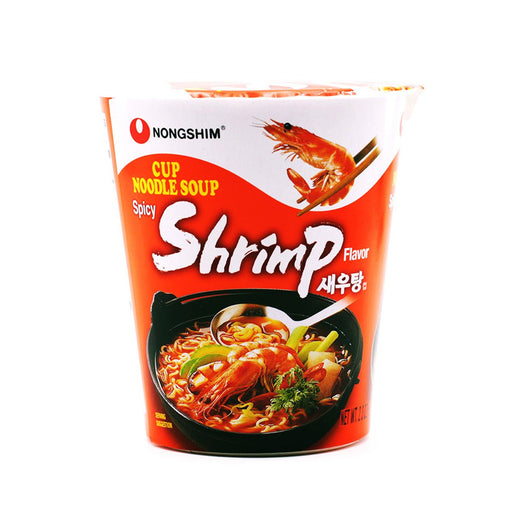 Nongshim Cup Noodle Soup Spicy Shrimp Flavor (Small Cup) 2.3oz - H Mart Manhattan Delivery