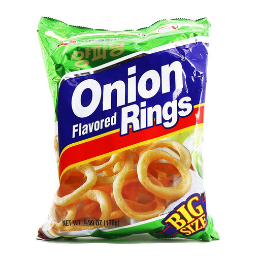 Enjoy PeaTos Crunchy Onion Rings Chips.