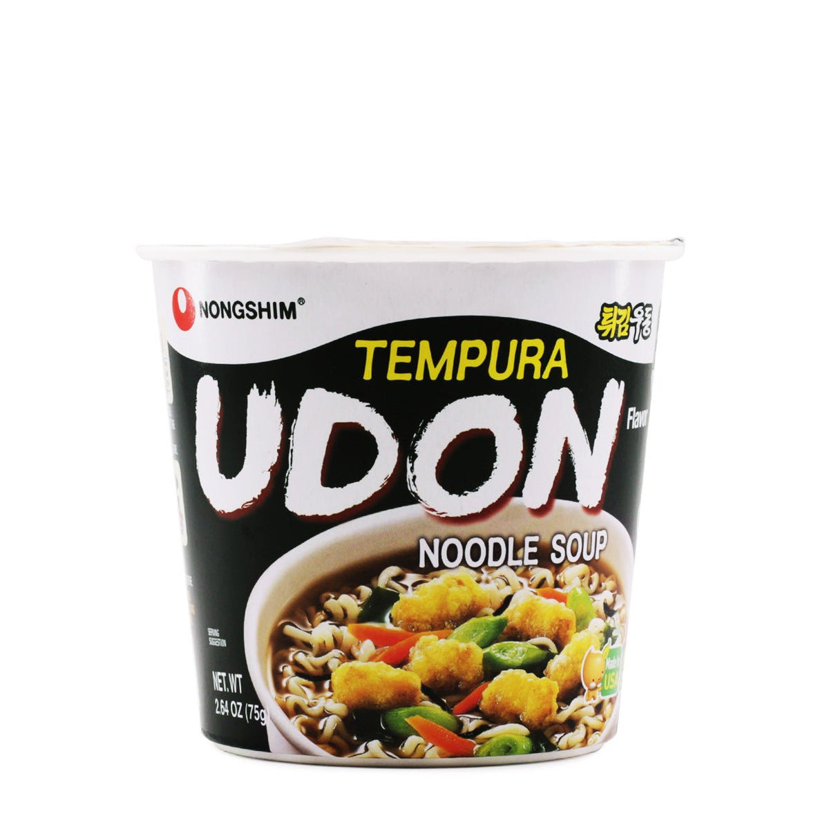 Nongshim Tempura Udon Flavor Noodle Soup (Small Cup) 2.64oz H Mart