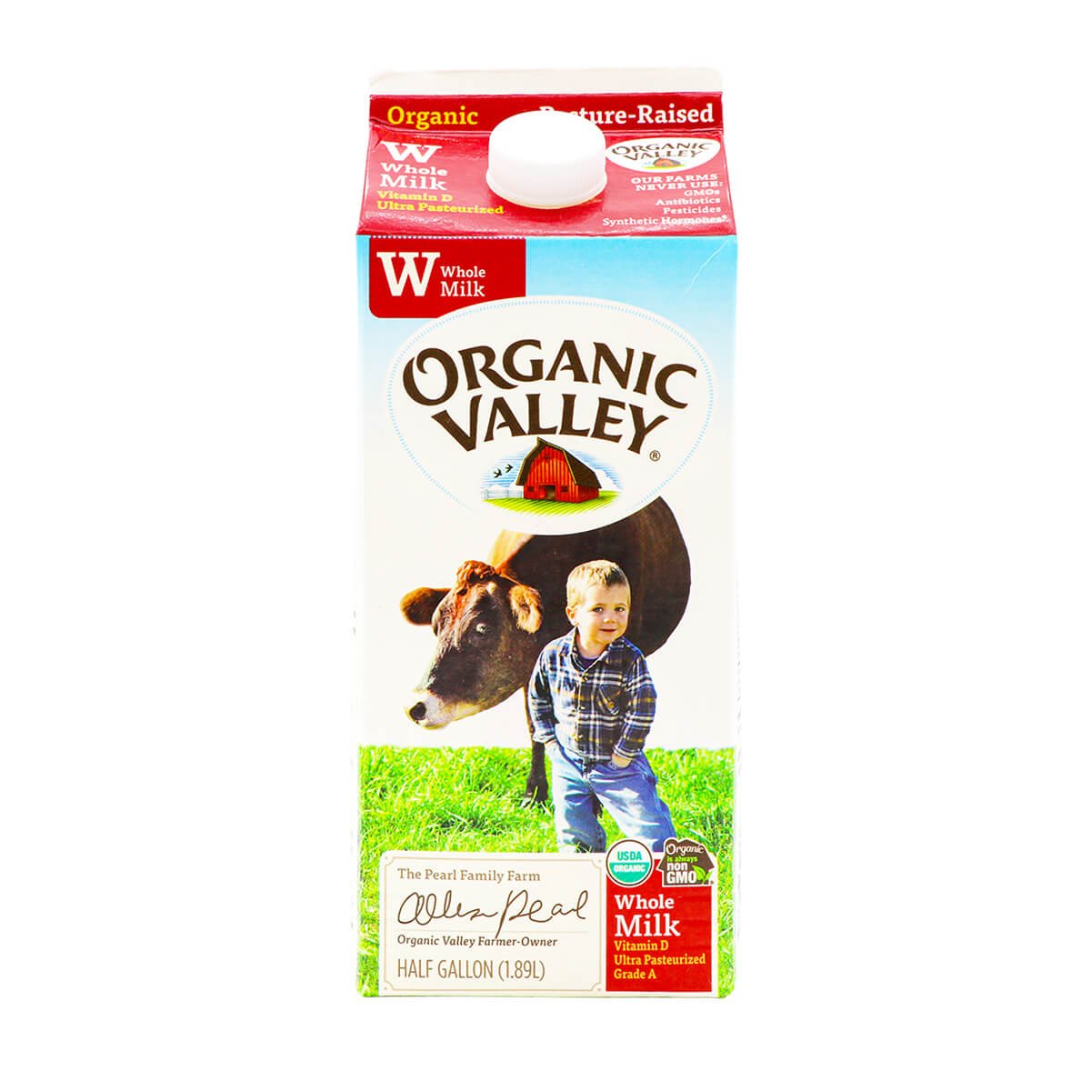 Organic Valley Whole Milk Half Gallon (1.89L) H Mart Manhattan Delivery