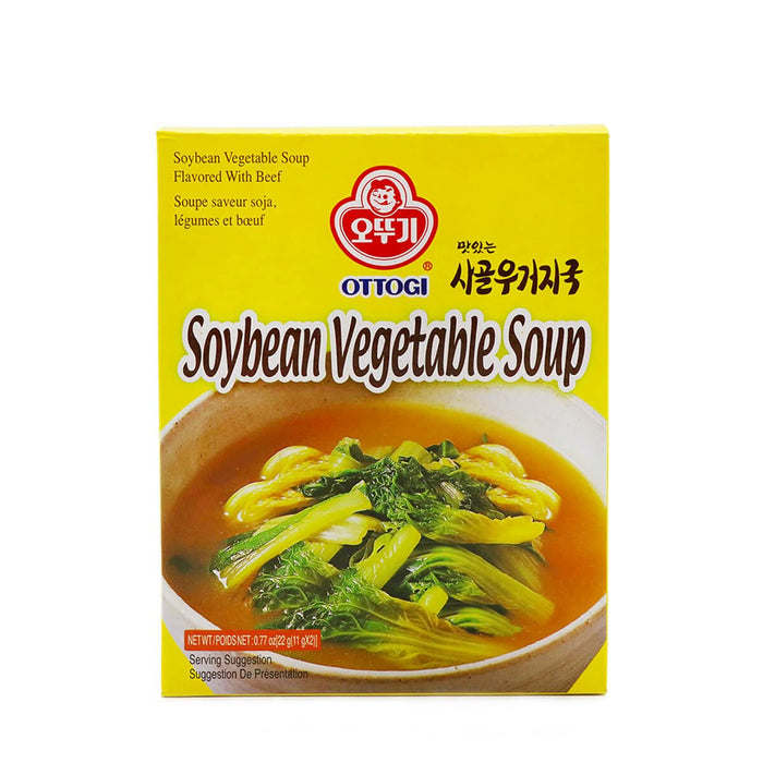 Ottogi Soybean Vegetable Soup 11g x 2 Packs, 22g - H Mart Manhattan Delivery