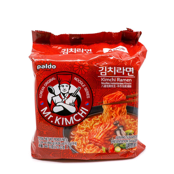 Paldo Mr. Kimchi Kimchi Flavored Ramen Family Pack 115g x 4Pks, 460g - H Mart Manhattan Delivery