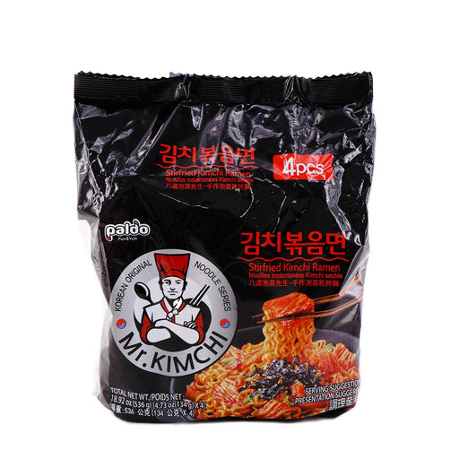 Paldo Mr. Kimchi Stir-Fried Kimchi Ramen 134g x 4Pks, 536g - H Mart Manhattan Delivery