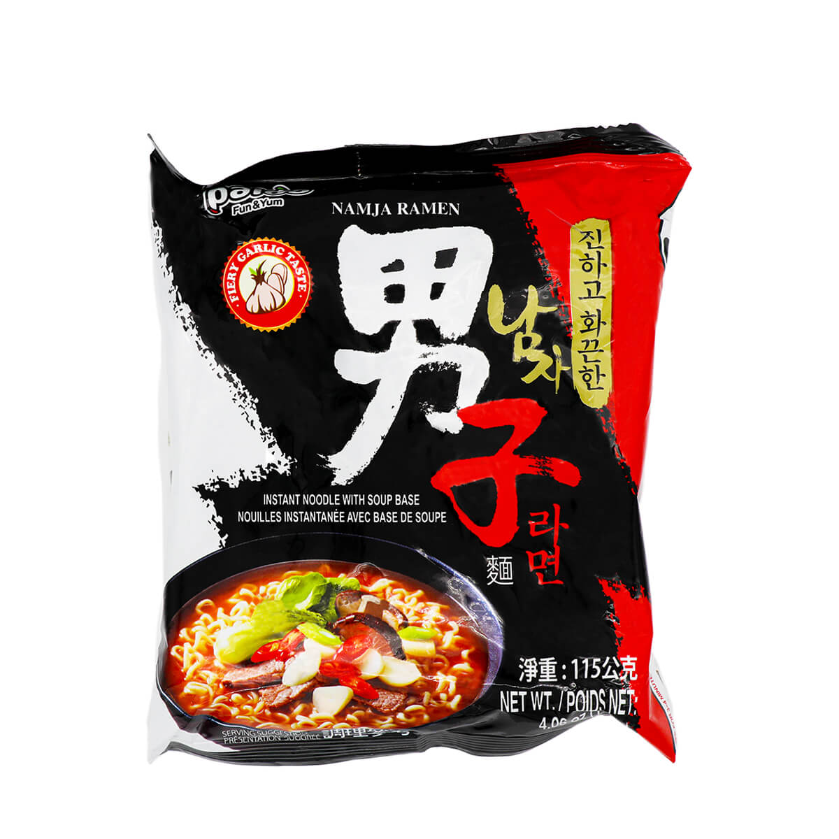 Paldo Namja Ramen Instant Noodle with Soup Base 4.06oz - H Mart