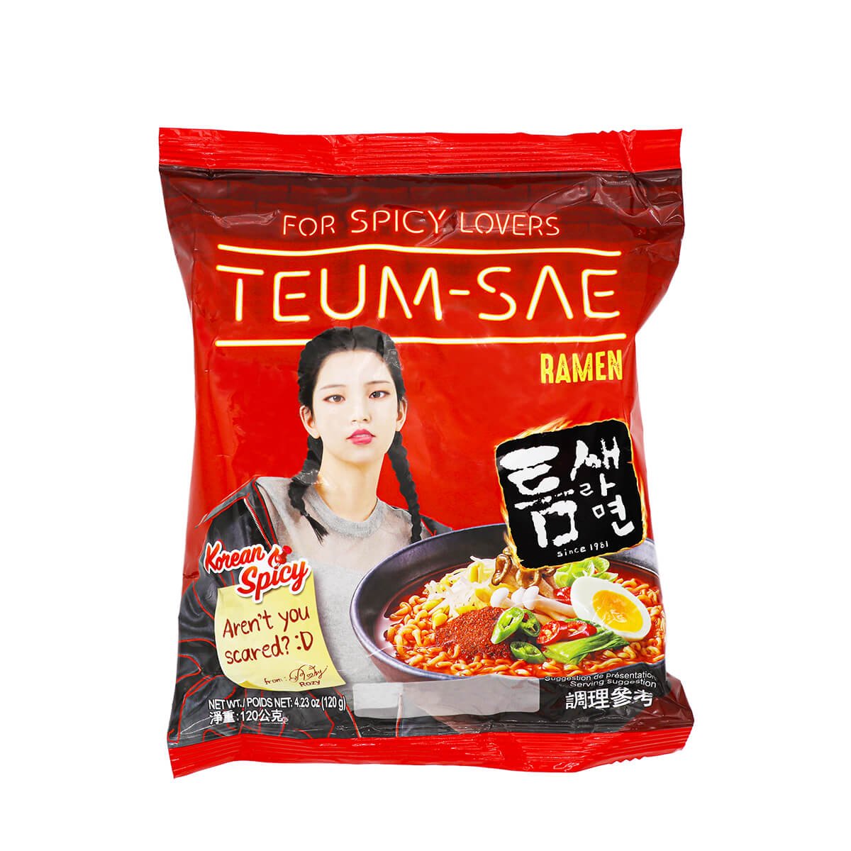 Nouilles Ramen fraîches 160g Korean