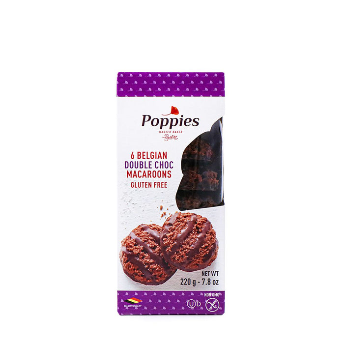 Poppies 6 Belgian Double Chocolate Macaroons 7.8oz - H Mart Manhattan Delivery