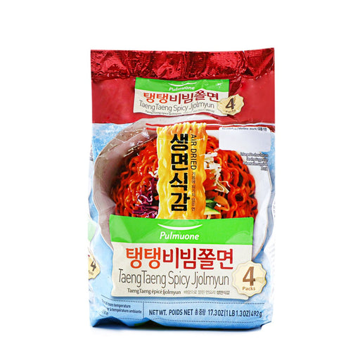 Pulmuone Spicy Jjolmyun 4Pk, 17.3oz - H Mart Manhattan Delivery