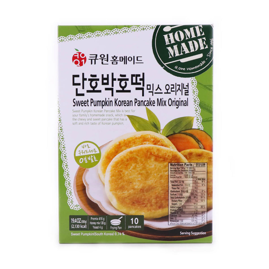 Q One Sweet Pumpkin Korean Pancake Mix Original 19.4oz - H Mart