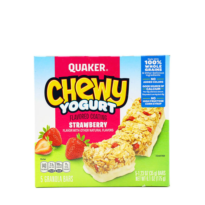 Quaker Chewy Yogurt Strawberry 5 Bars x 35g - H Mart Manhattan Delivery
