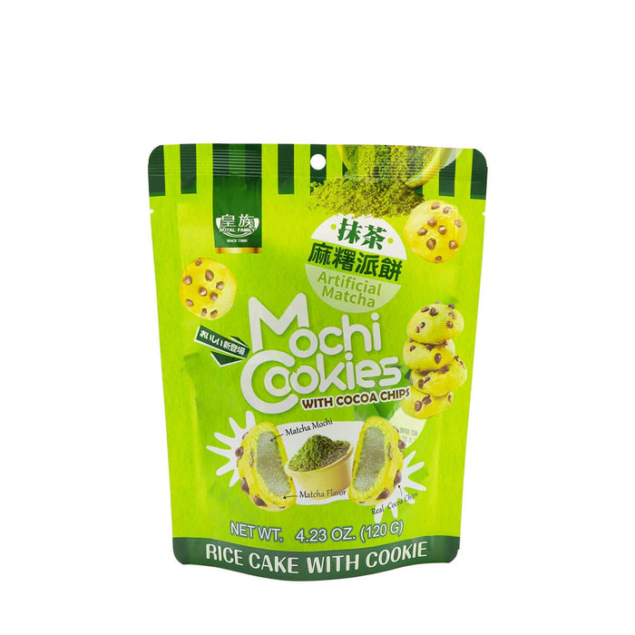 Royal Family Artificial Matcha Mochi Cookies with Cocoa Chips 4.23oz - H Mart Manhattan Delivery