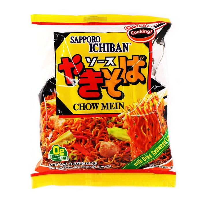 Sapporo Ichiban Chow Mein with Dried Seaweed Laver 3.6oz - H Mart Manhattan Delivery