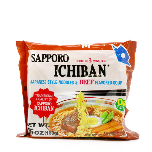Sapporo Ichiban Japanese Style Noodles & Beef Flavored-Soup 100g - H Mart Manhattan Delivery