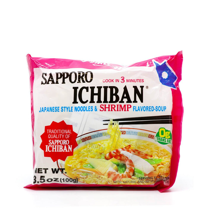 Sapporo Ichiban Japanese Style Noodles & Shrimp Flavored-Soup 100g - H Mart Manhattan Delivery