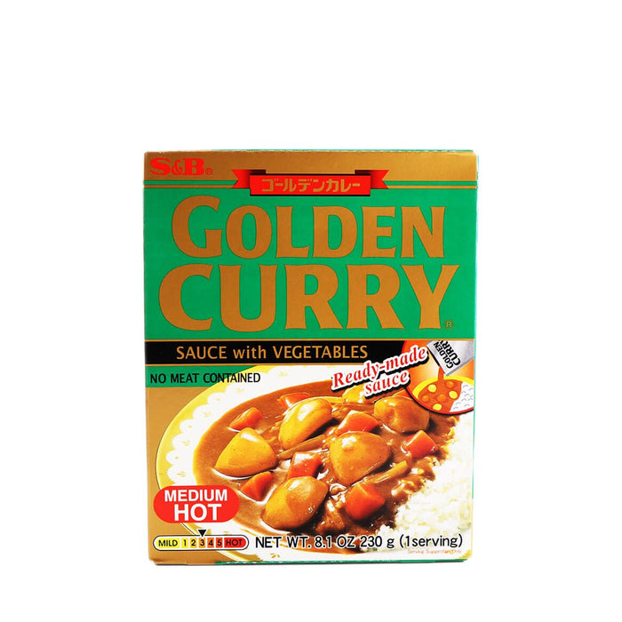 S&B Golden Curry Sauce with Vegetables Medium Hot 8.1oz - H Mart Manhattan Delivery