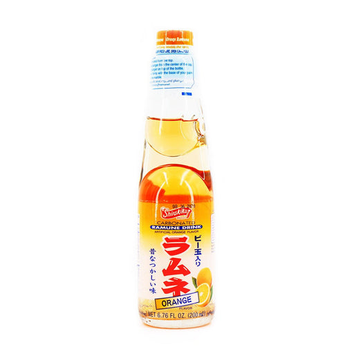 Shirakiku Carbonated Ramune Drink Orange 200ml - H Mart Manhattan Delivery
