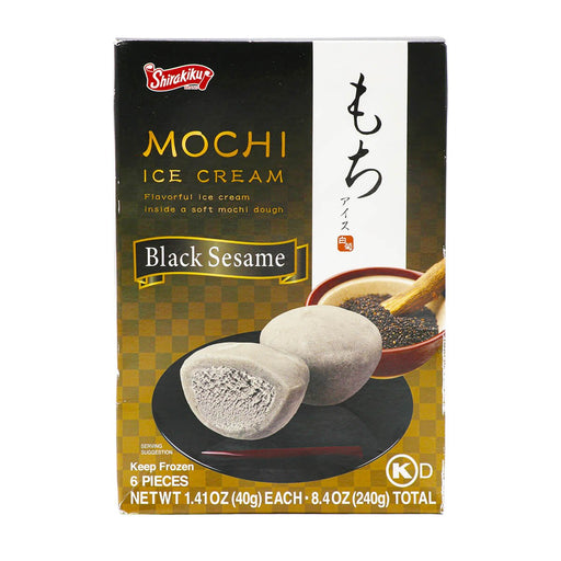 Shirakiku Mochi Ice Cream Black Sesame 8.4oz - H Mart Manhattan Delivery